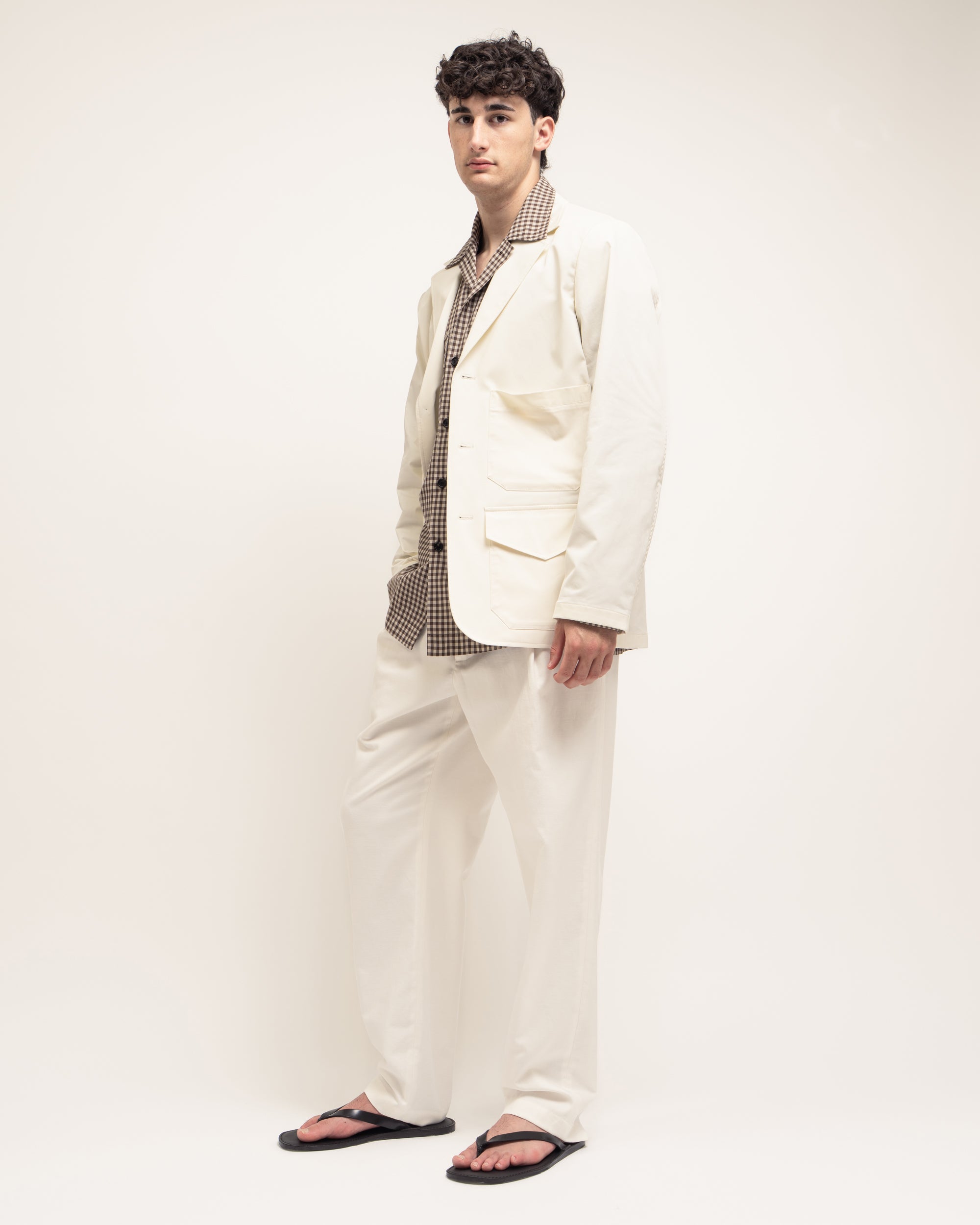 Summer blazer destrutturato in gabardina