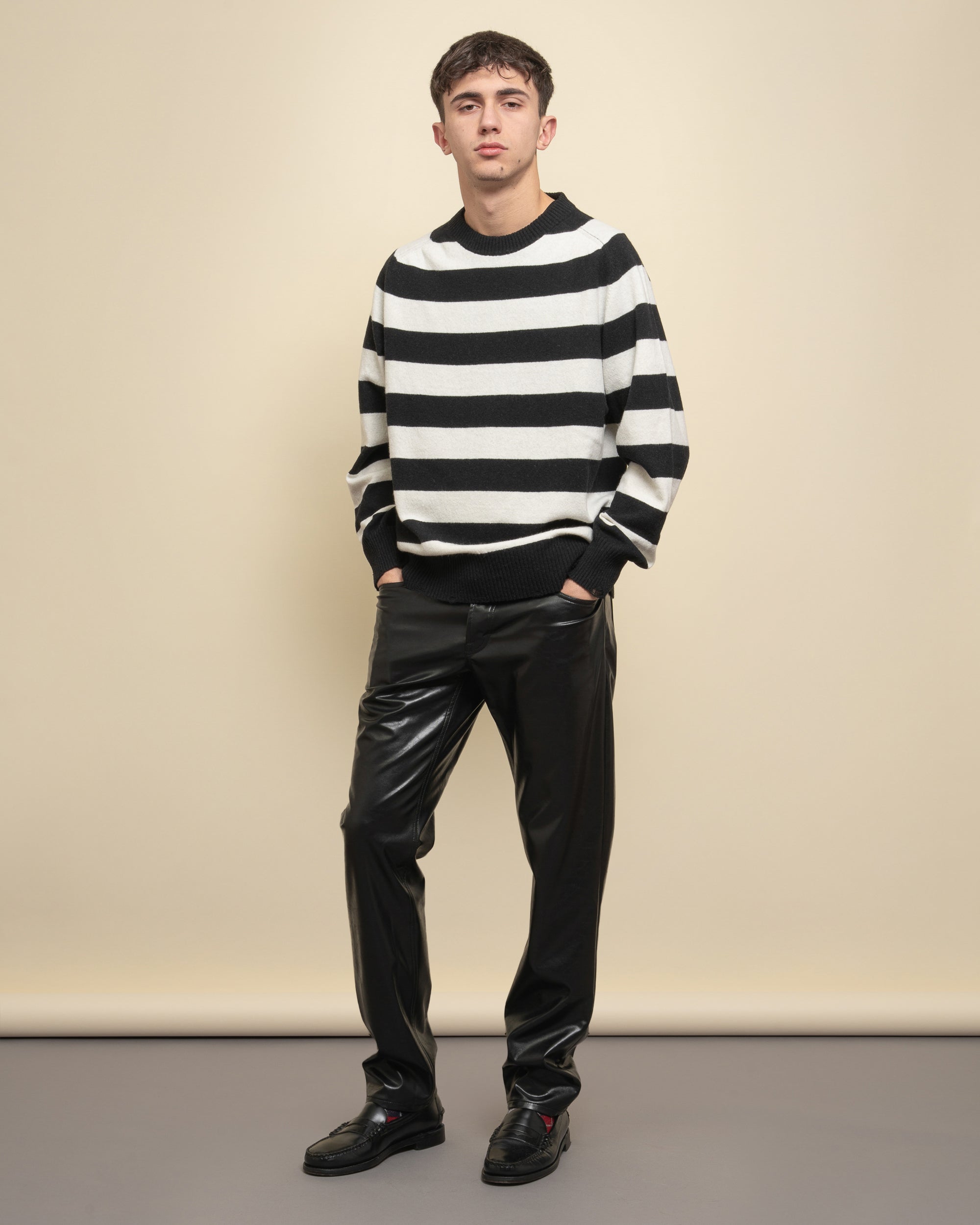 Teer maglia girocollo a righe