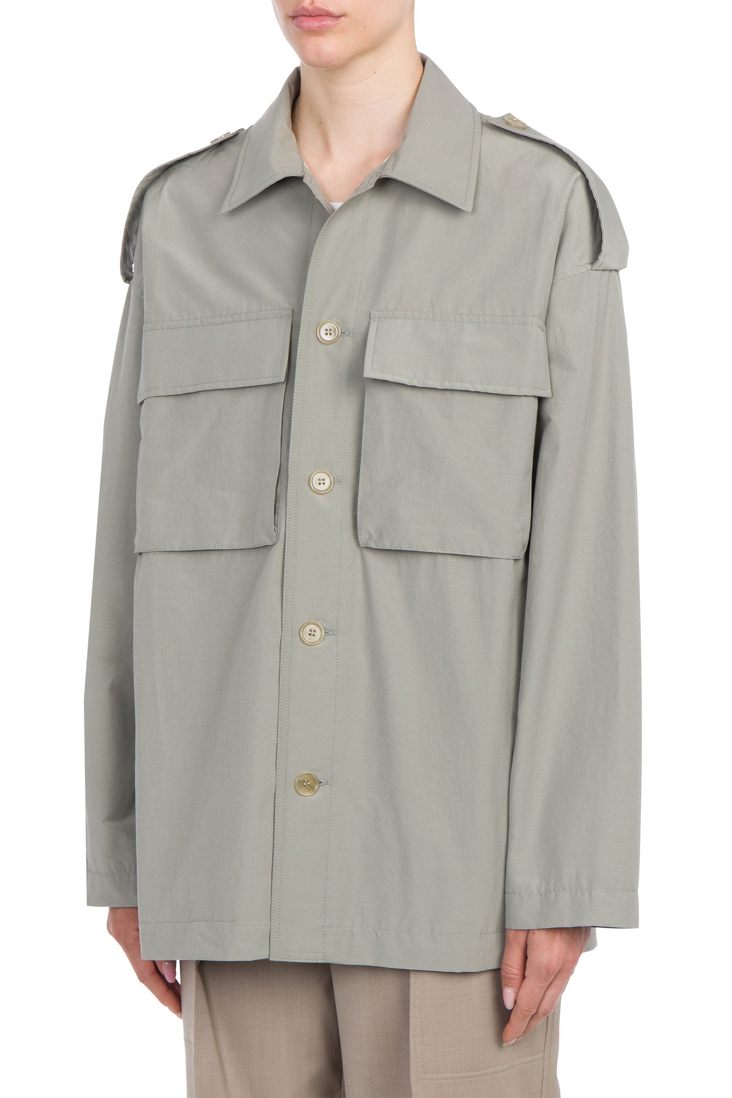 Tres overshirt in technical poplin