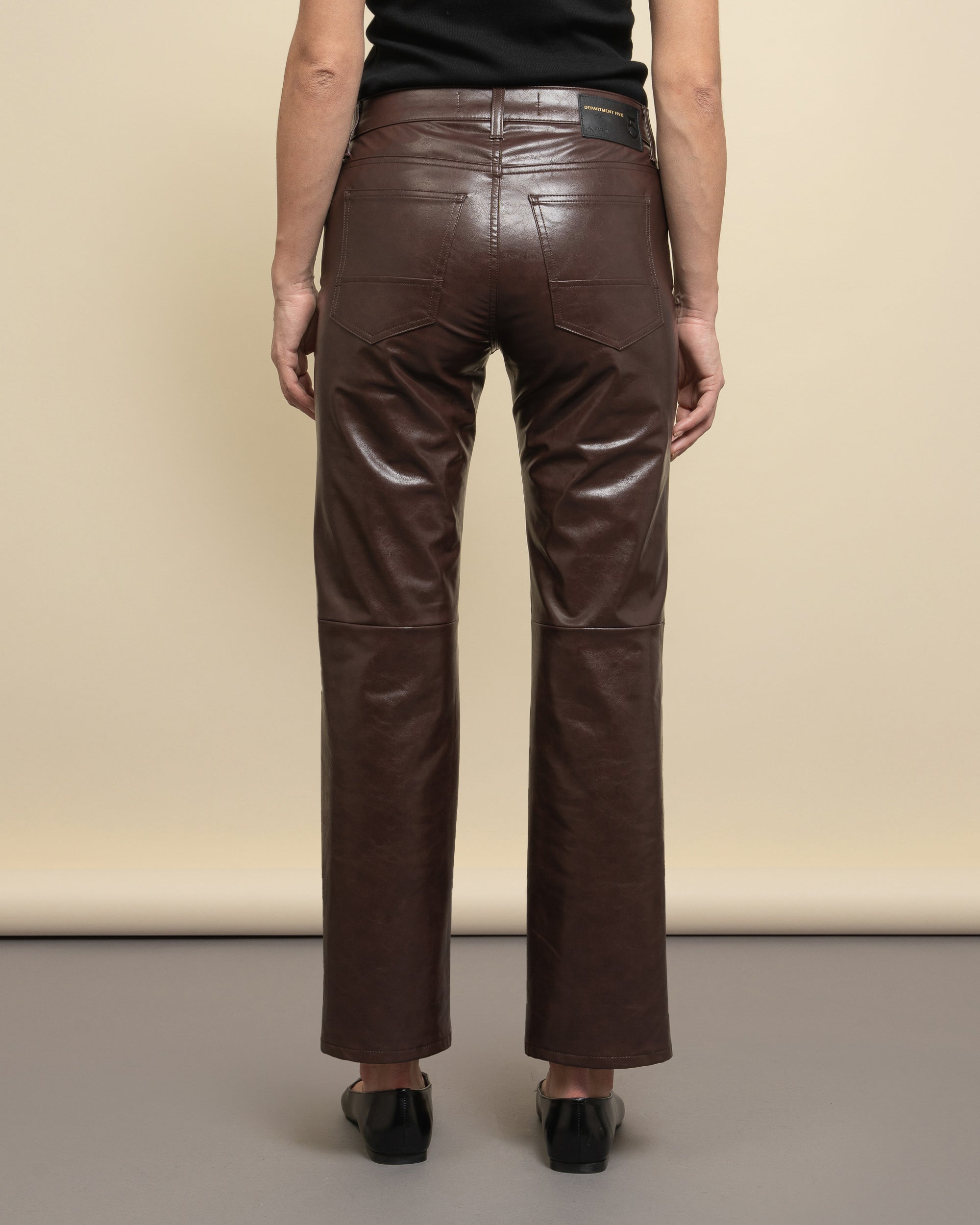 Village regular ankle coated trousers