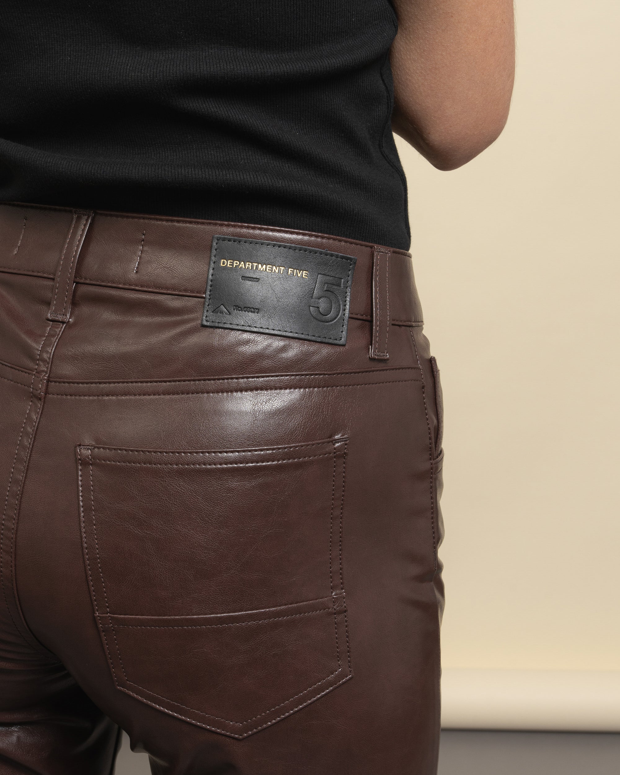Village regular ankle coated trousers