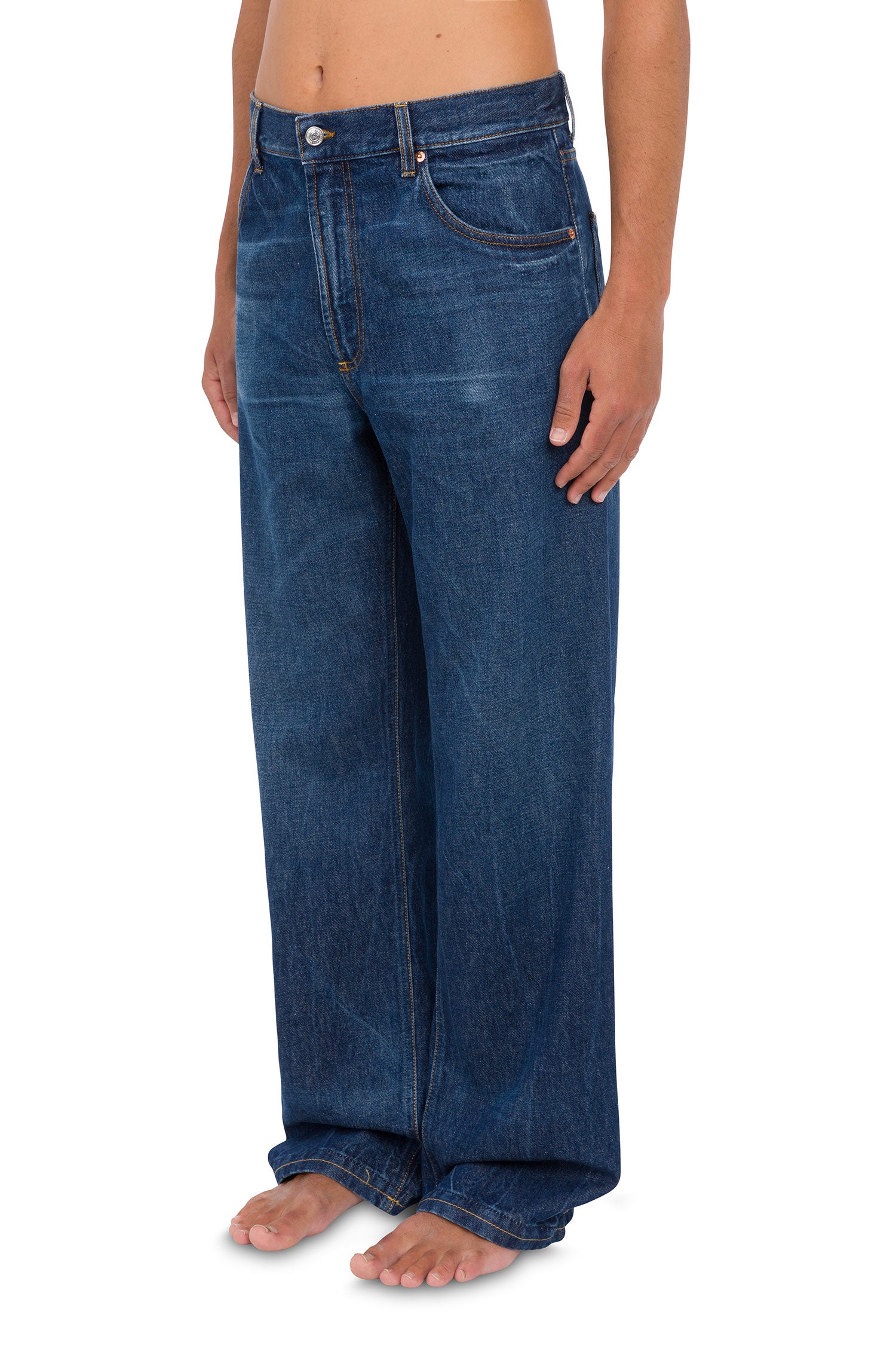 Vontier jeans relaxed in denim slegato