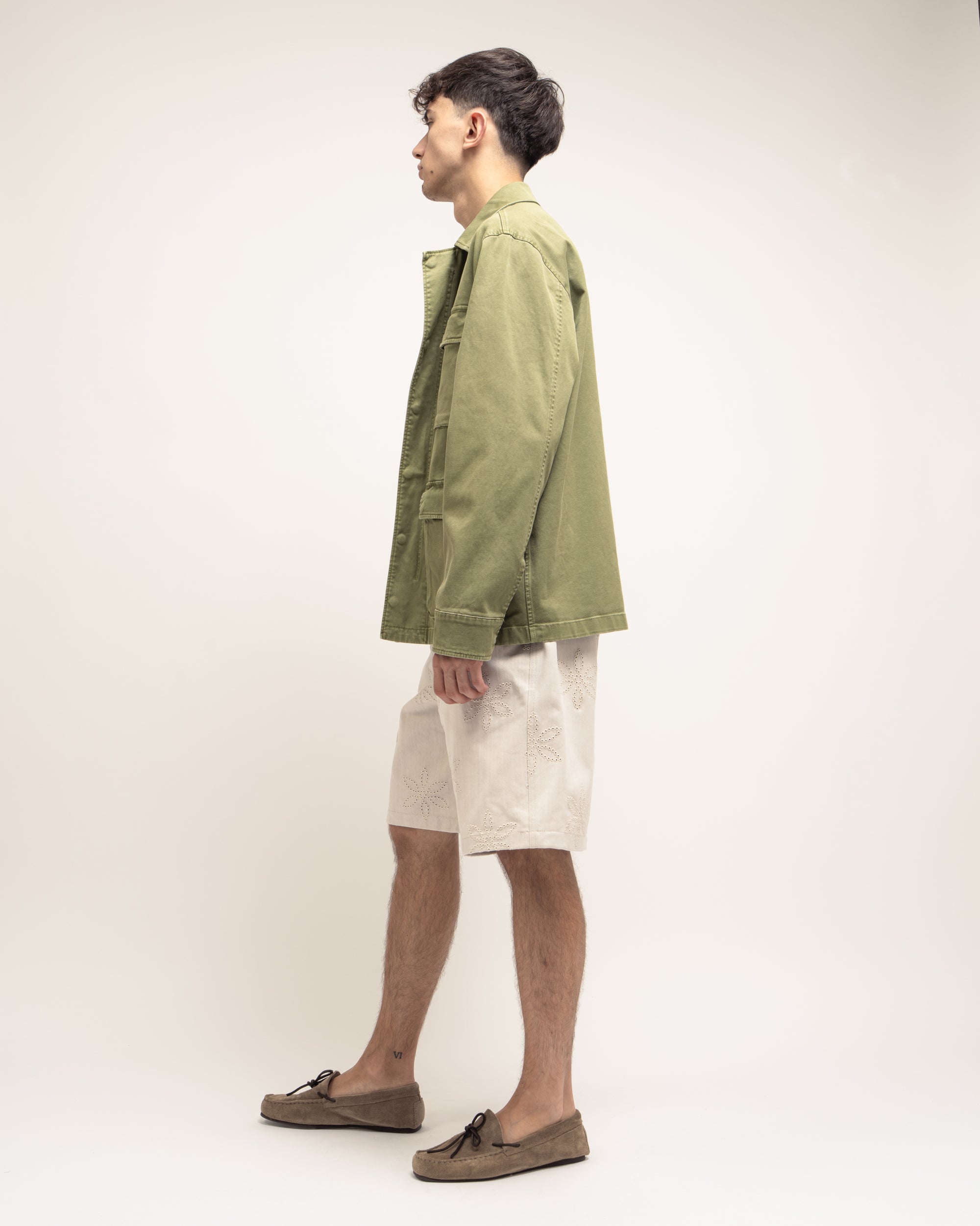 Warrick field jacket in gabardina