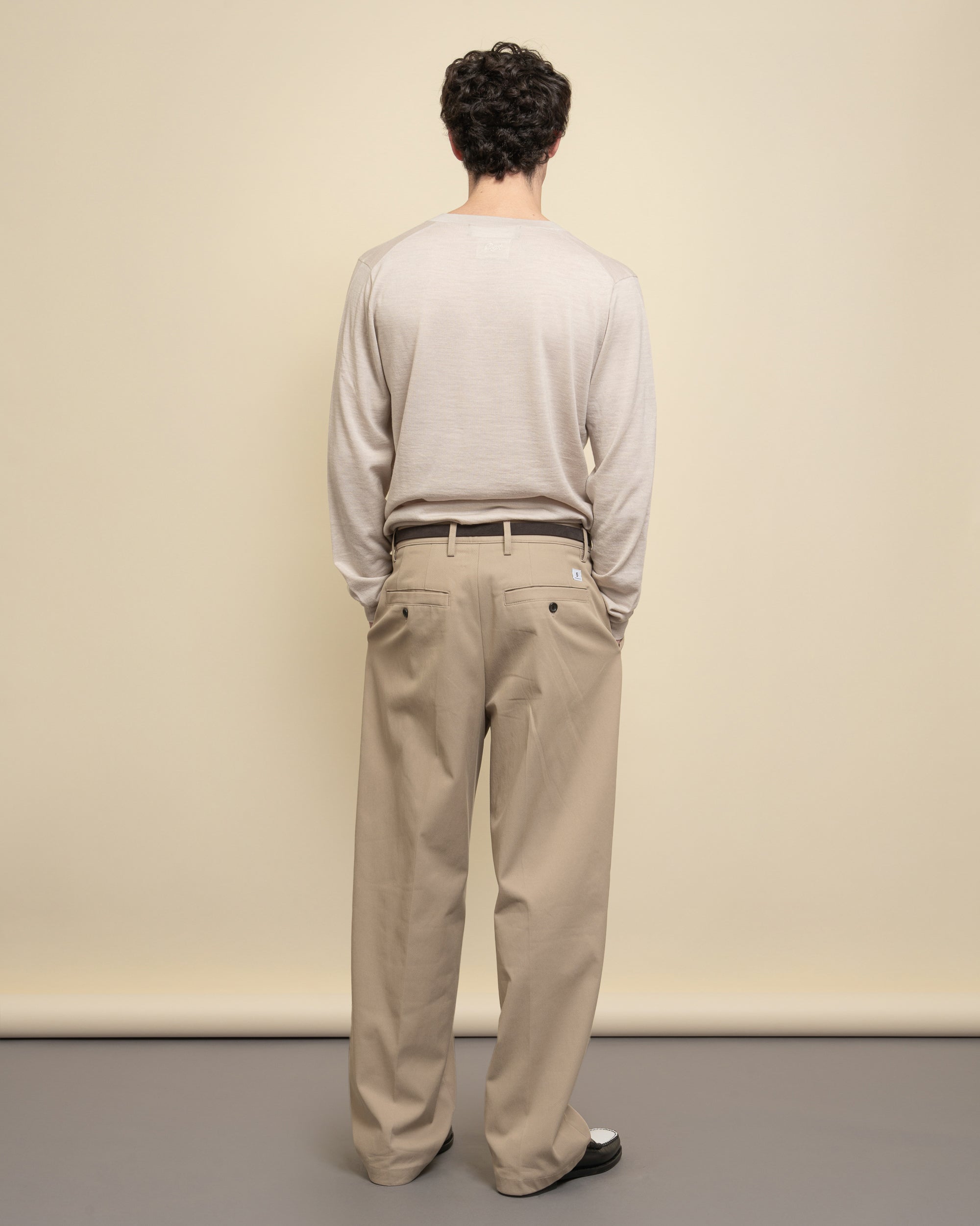 Whisky pantaloni loose fit in tecno drill
