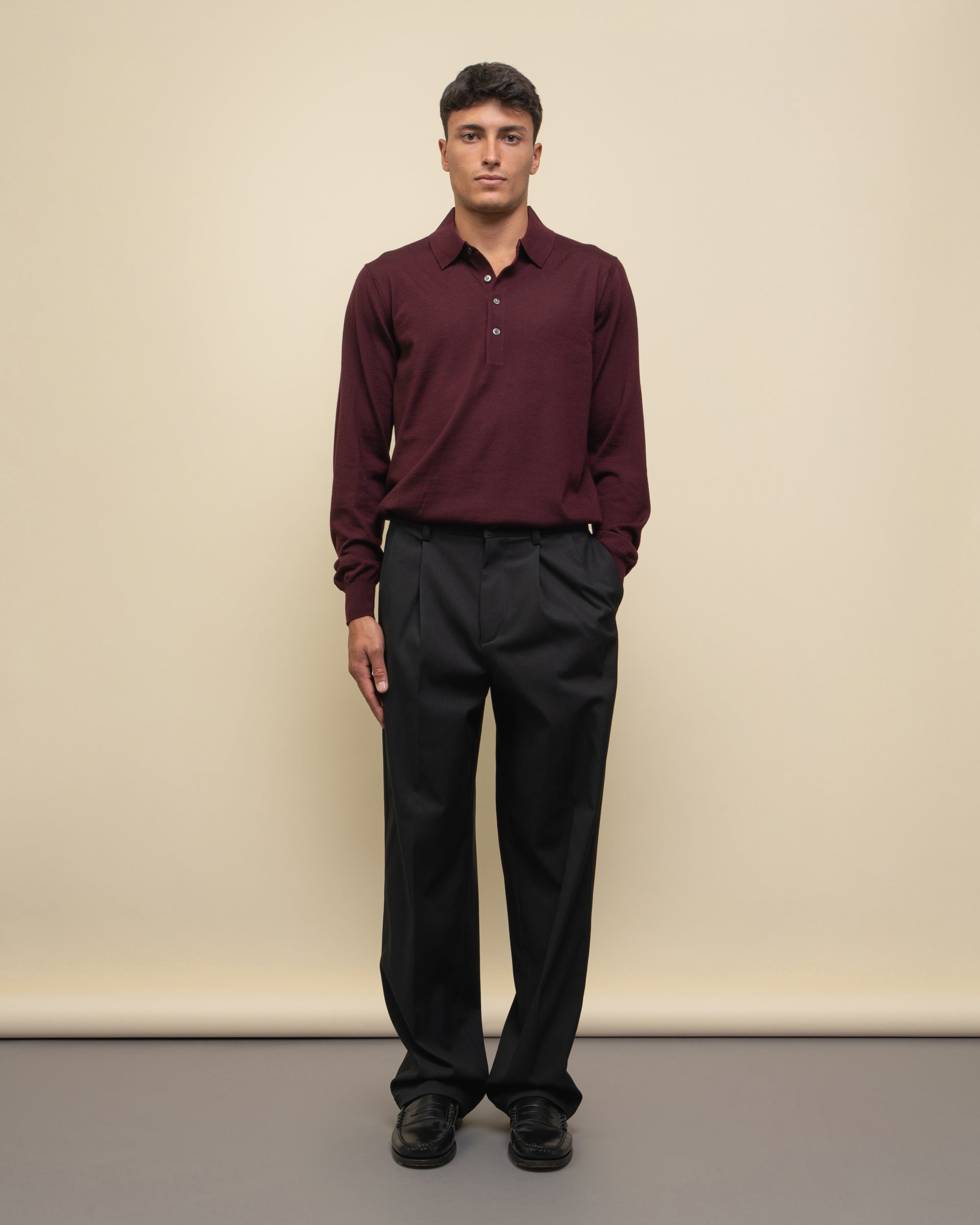 Whisky pantaloni loose fit in tecno drill