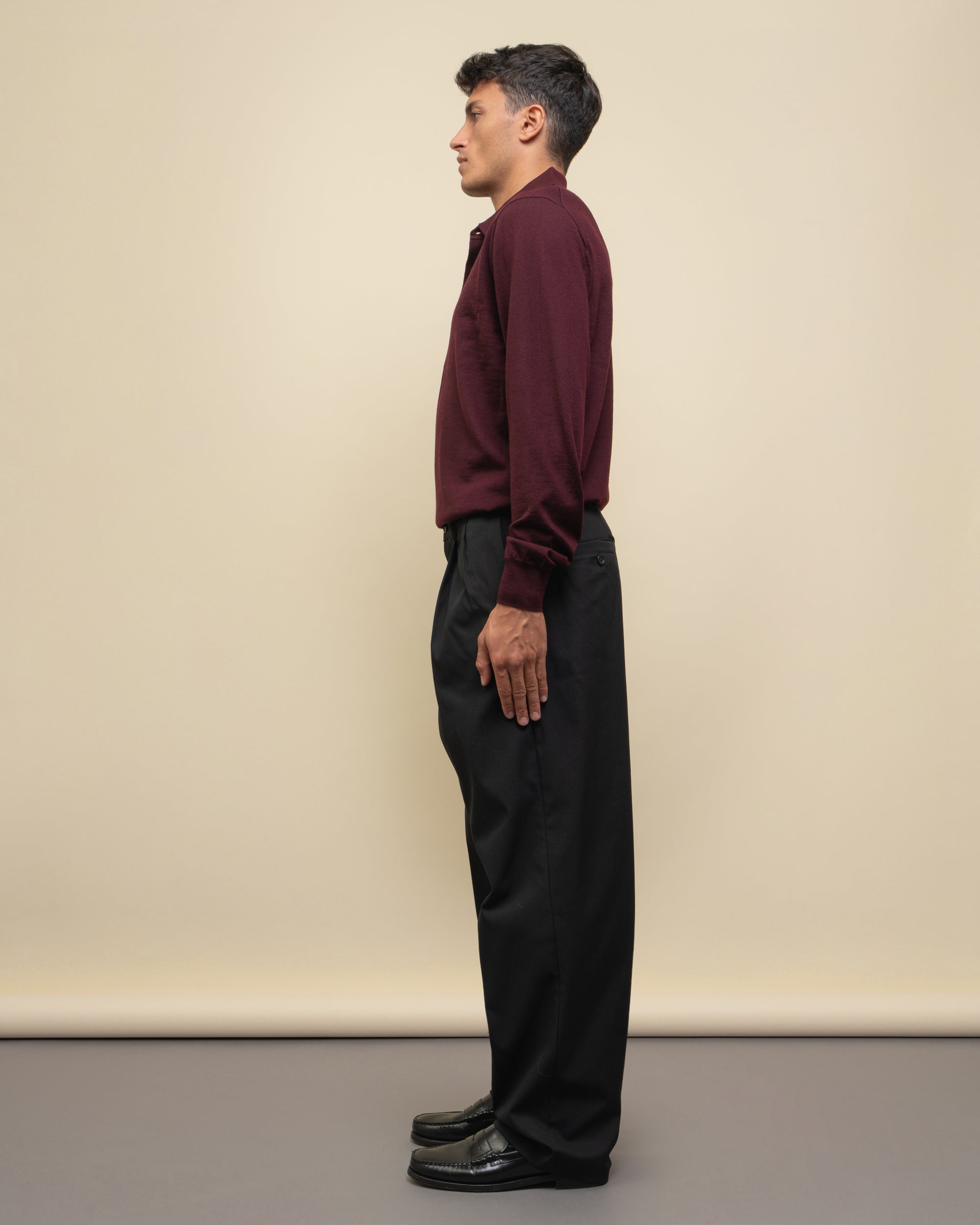 Whisky pantaloni loose fit in tecno drill