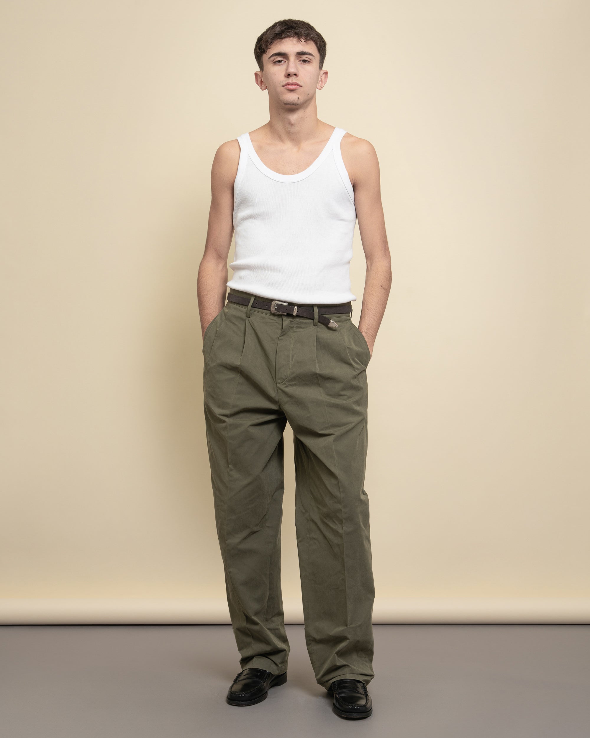 Whisky pantaloni loose cerato