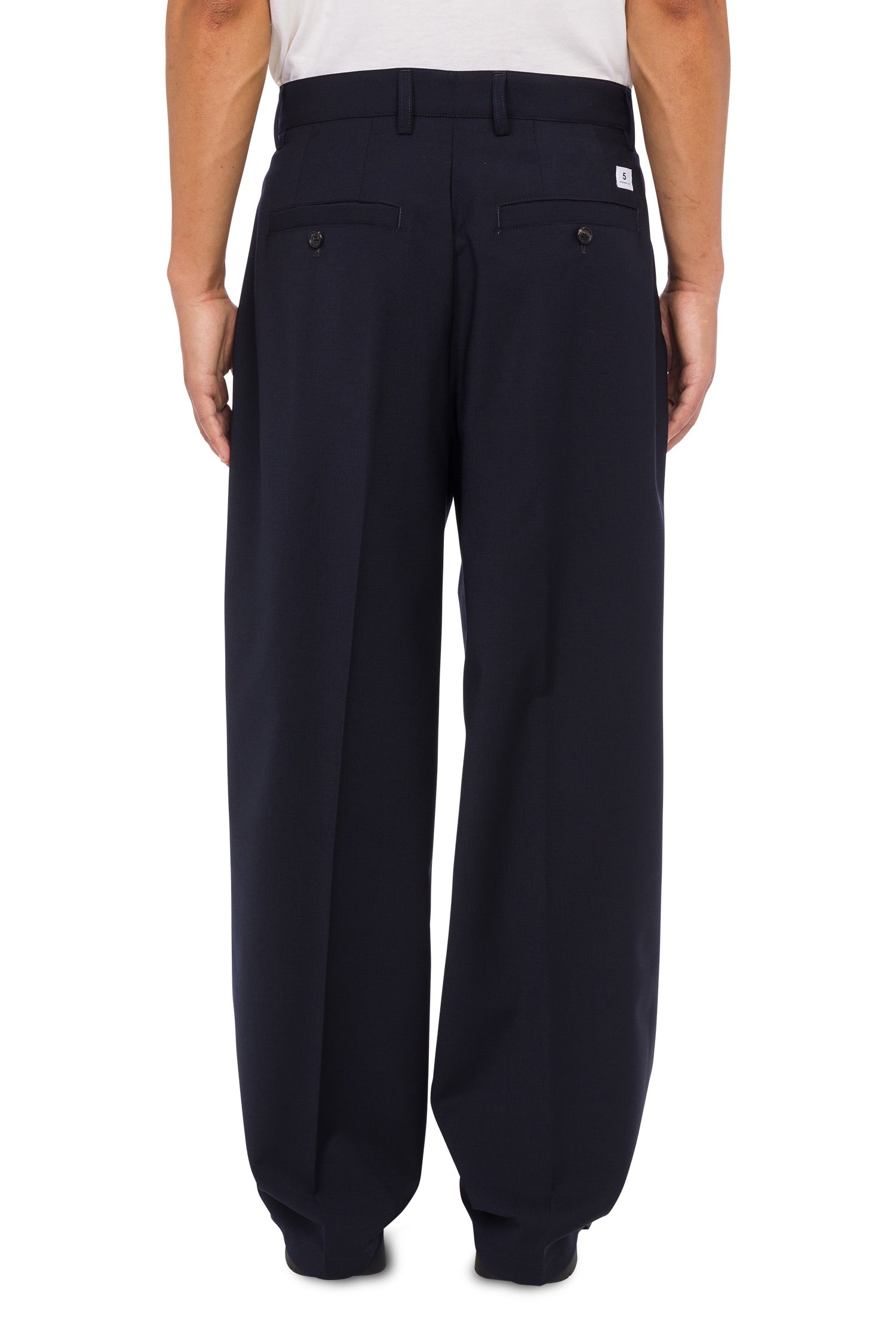 Whisky loose trousers in cool wool