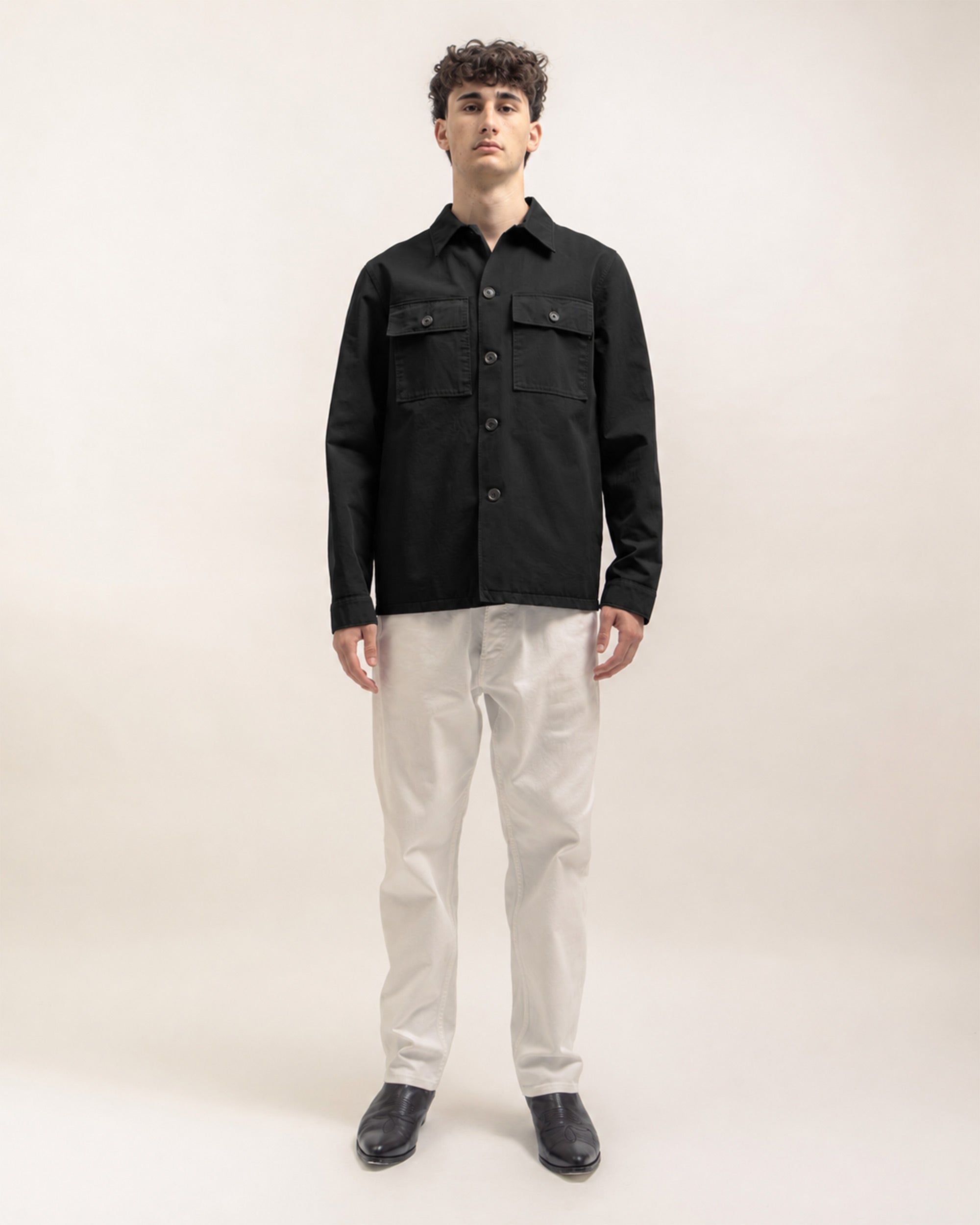 Wilde gabardine shirt jacket