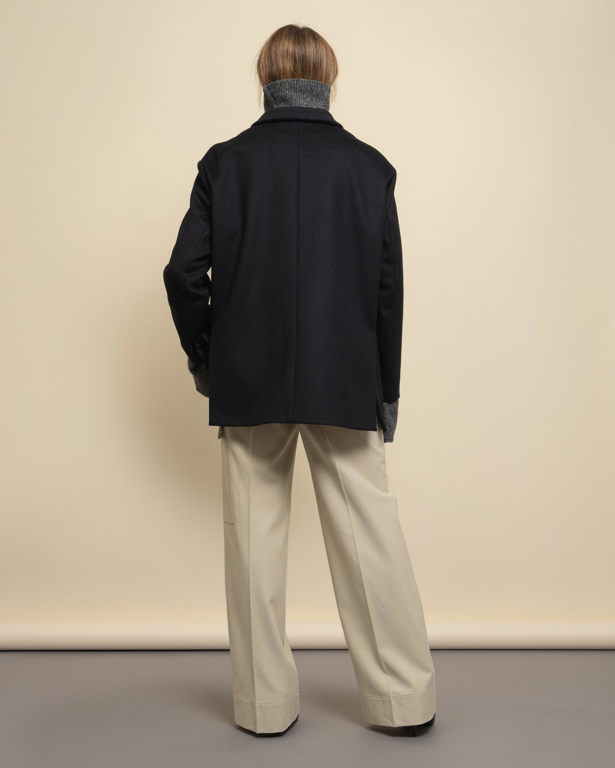 Wow boxy overcoat in cloth