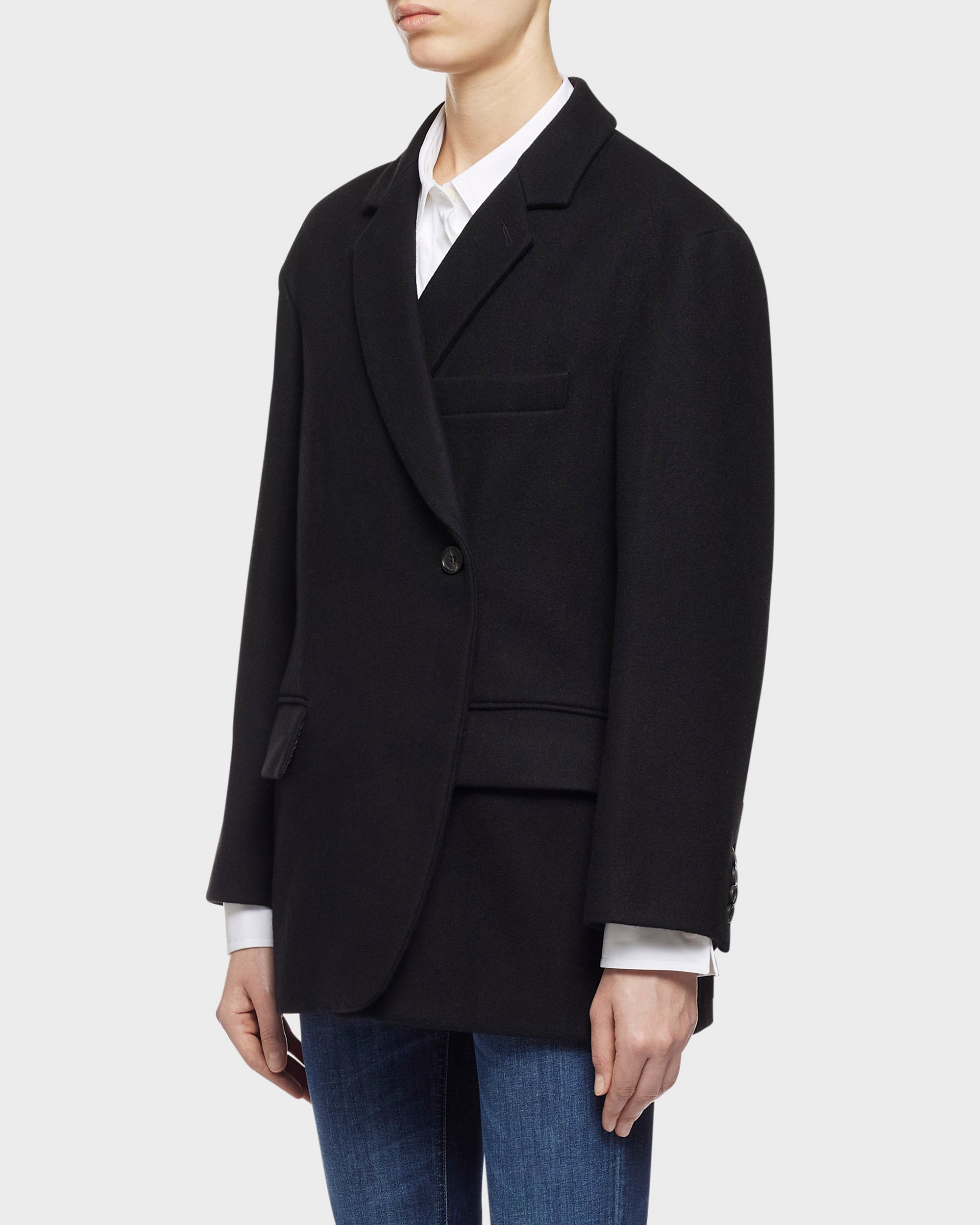 Wow boxy peacoat