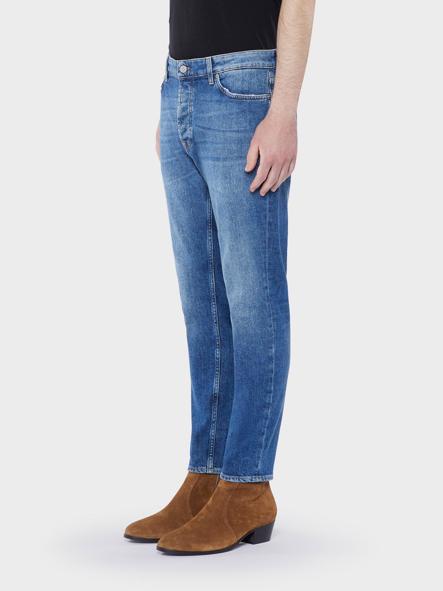 Drake super-slim fit cropped-leg jeans