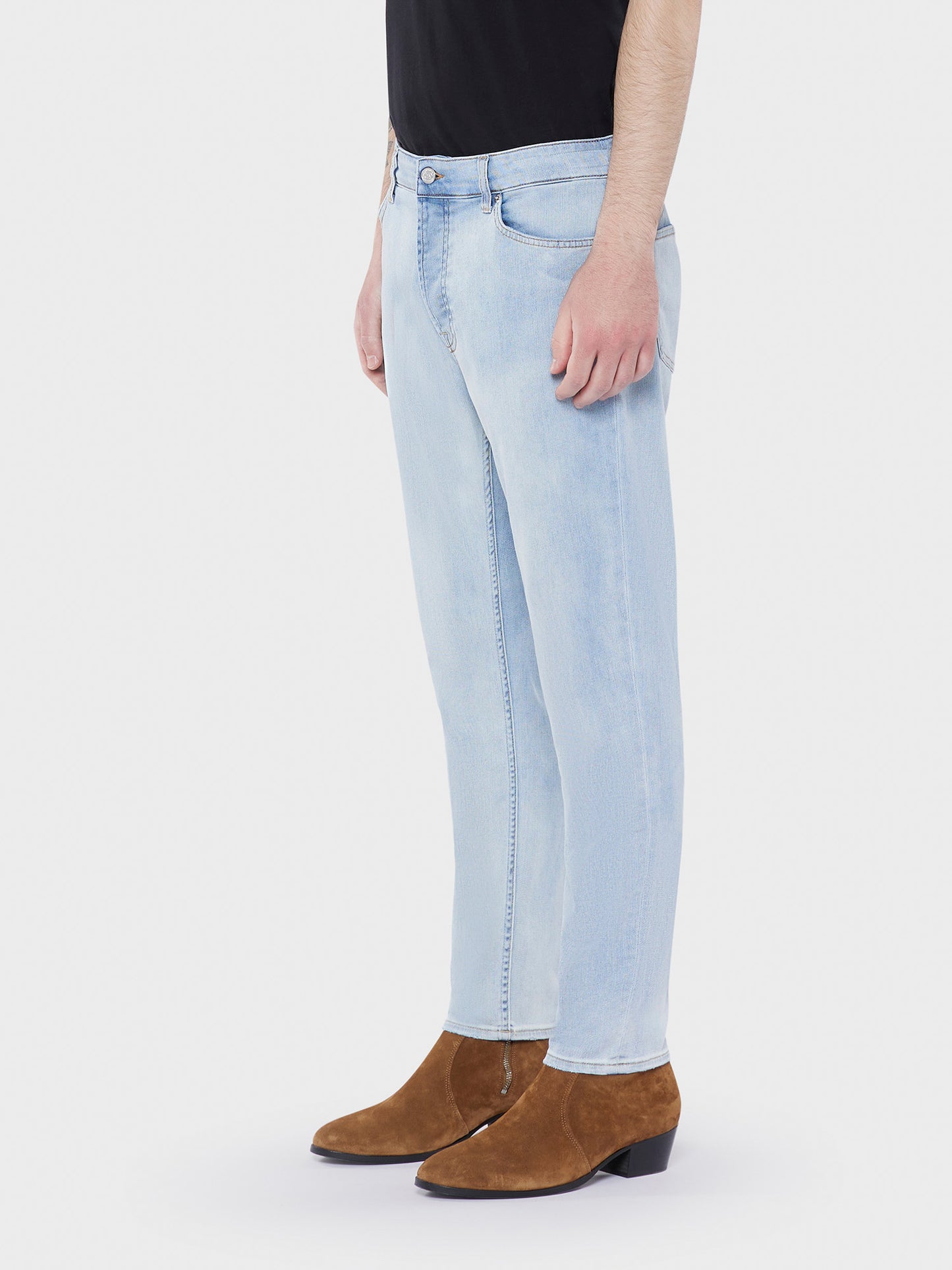 Drake super-slim fit cropped-leg jeans